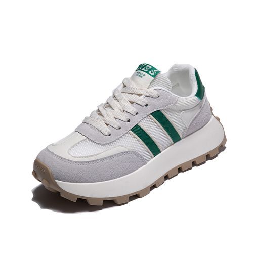 Thick-soled Sports Shoes Women Running Sneakers Beige Sneakers Ladies
