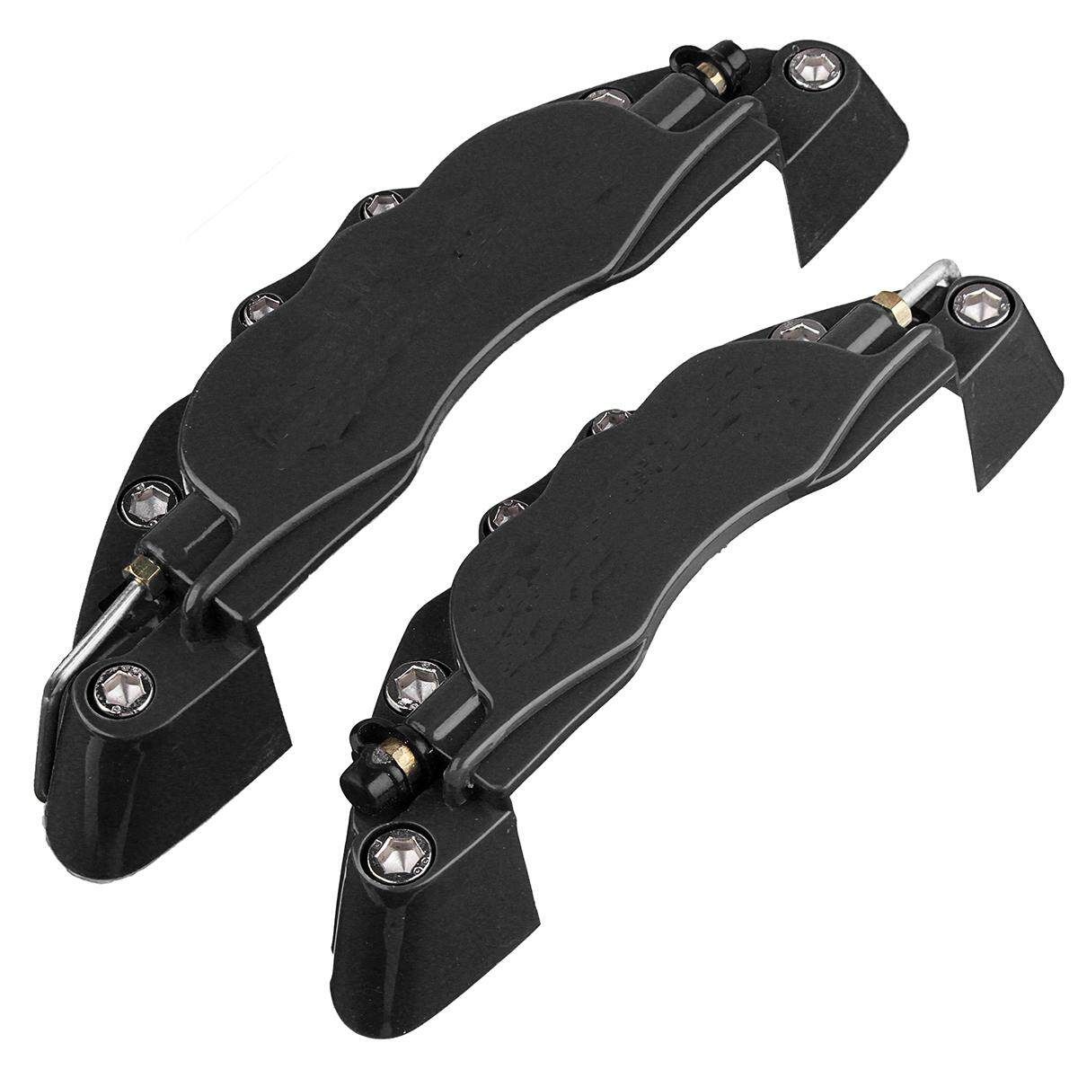4PC Universal Car Truck 3D Brake Caliper Covers Brembo Front Rear Black Black