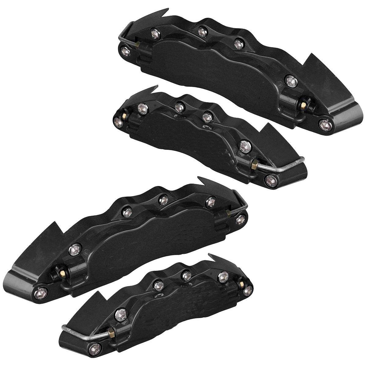 4PC Universal Car Truck 3D Brake Caliper Covers Brembo Front Rear Black Black