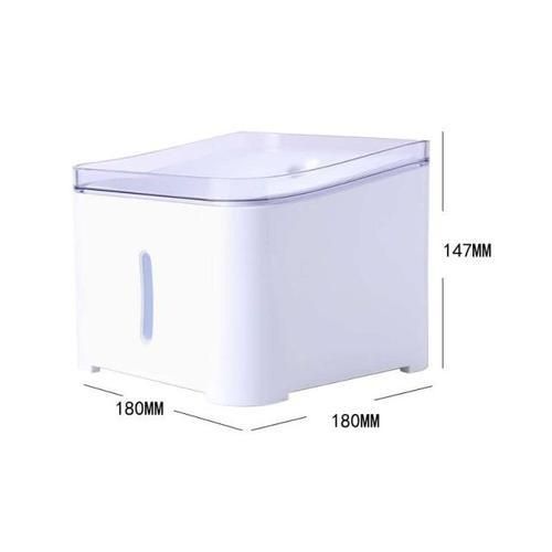 Pet Cat Water Fountain 2L Automatic Dog Drinking Dispenser Electric LED Lighting 7 Degree Slant Design Neck Care For Puppy Cats