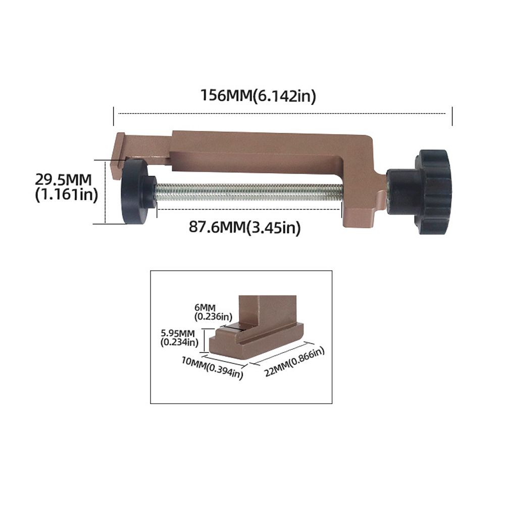 Woodworking Rail Guide System G-Clamps Aluminum Alloy Fence