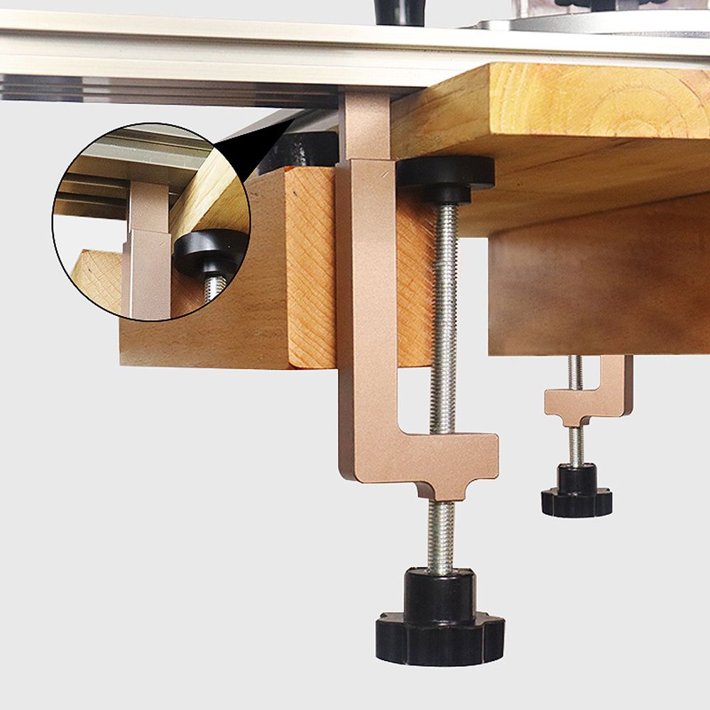 Woodworking Rail Guide System G-Clamps Aluminum Alloy Fence