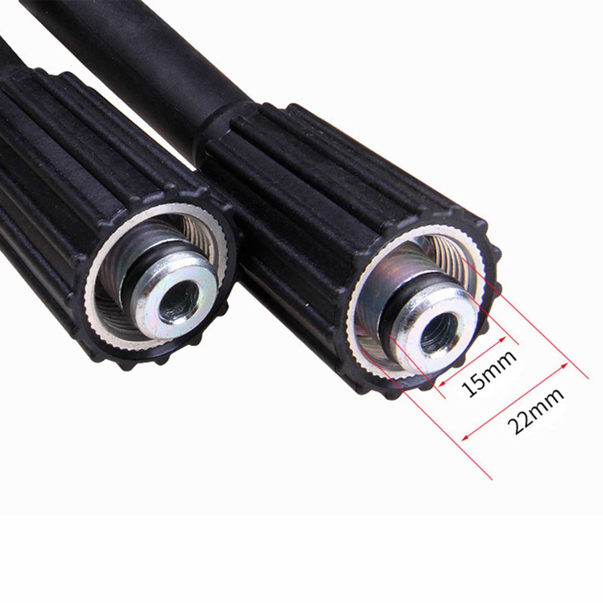 50ft 5000PSI High Pressure Washer Hose M22 Connector