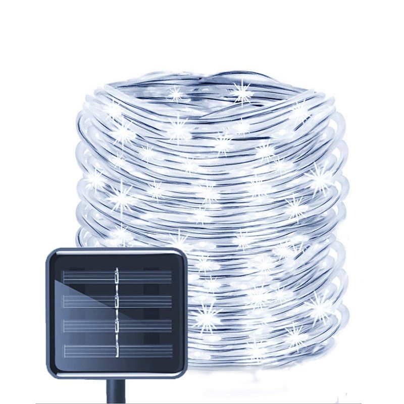 LED Solar String Tube Light White Warm White RGB Color