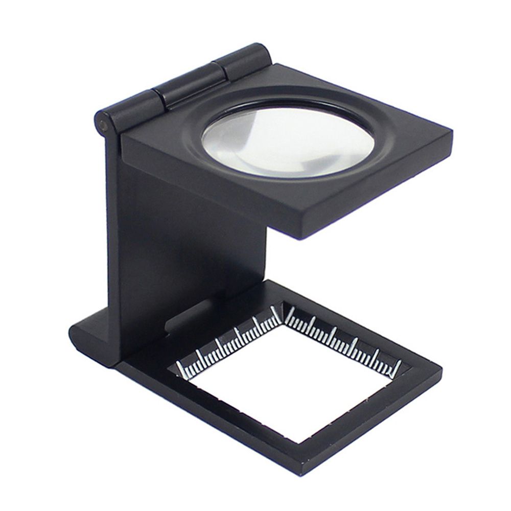 10X 28mm Mini Zinc Alloy Folding Magnifier With Scale For
