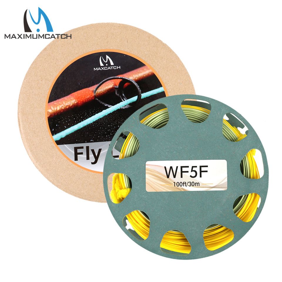 100 FT Smooth Casting Fly Fishing Line 2wt-9wt Weight Forward Floating Fly Line With