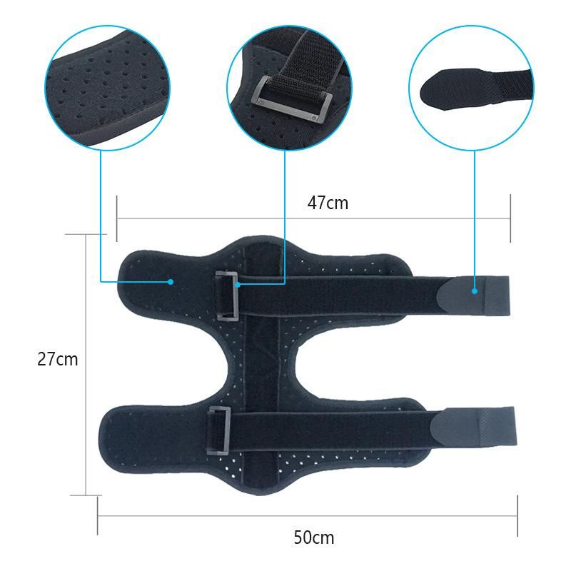 Cross-border foot sagging orthosis adult night-use stroke hemiplegia foot support foot valgus foot sagging correction belt black One size fits all