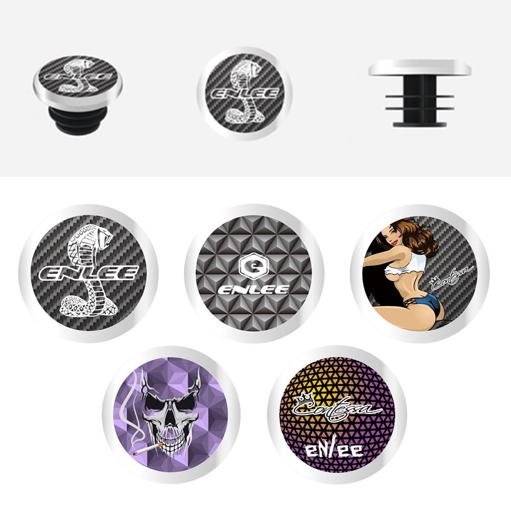 Bike Handlebar End Plugs Aluminum Alloy Handlebar Caps Bicycle Grip Bar End Caps for Mountain Road Bikes