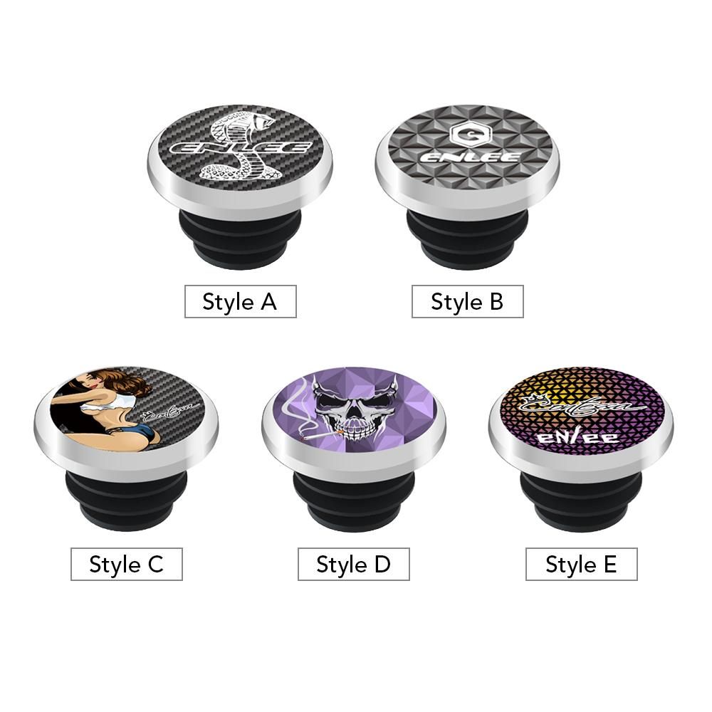 Bike Handlebar End Plugs Aluminum Alloy Handlebar Caps Bicycle Grip Bar End Caps for Mountain Road Bikes