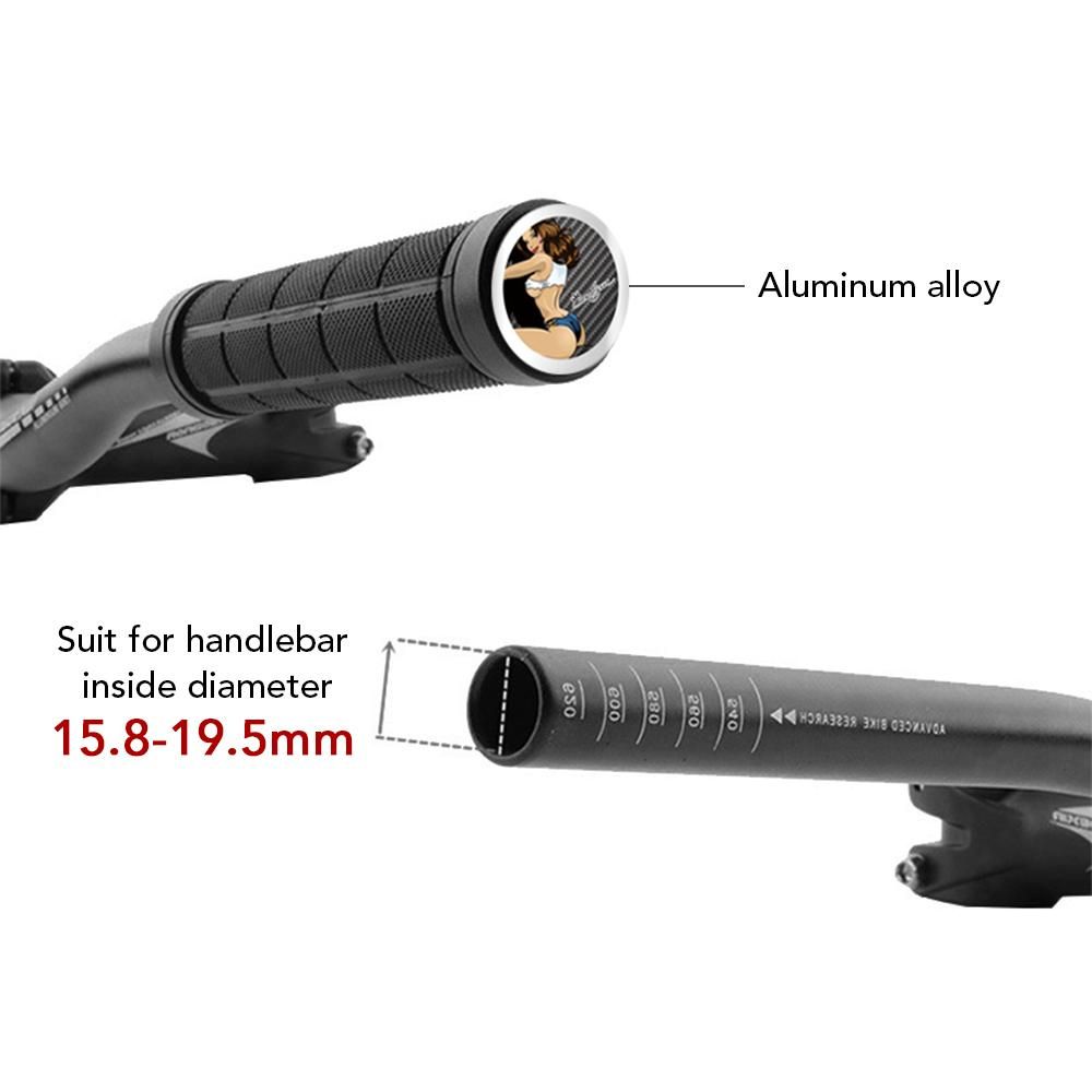 Bike Handlebar End Plugs Aluminum Alloy Handlebar Caps Bicycle Grip Bar End Caps for Mountain Road Bikes