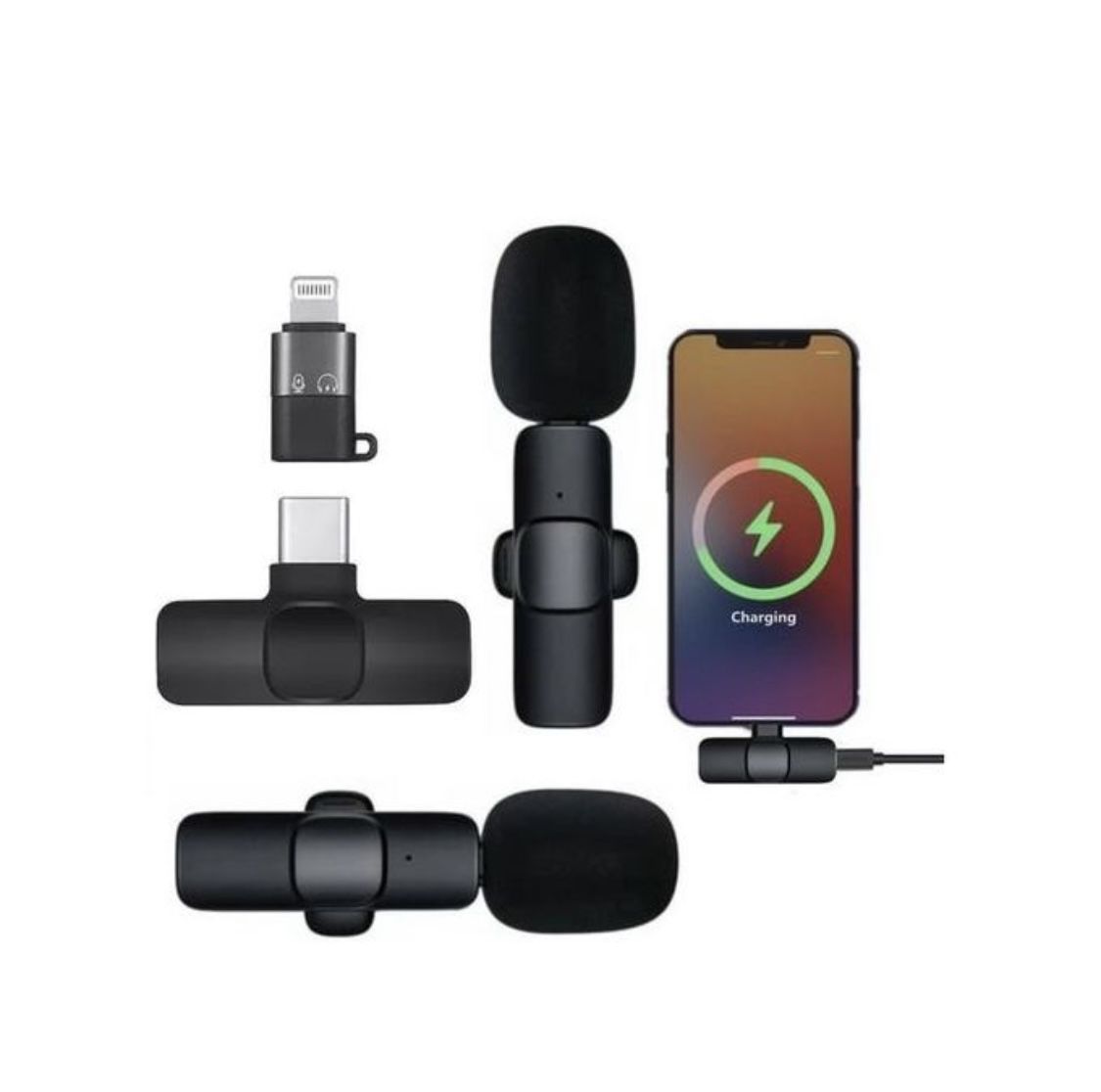 K9 Double Wireles Microphone For IPhone And Android Type-C