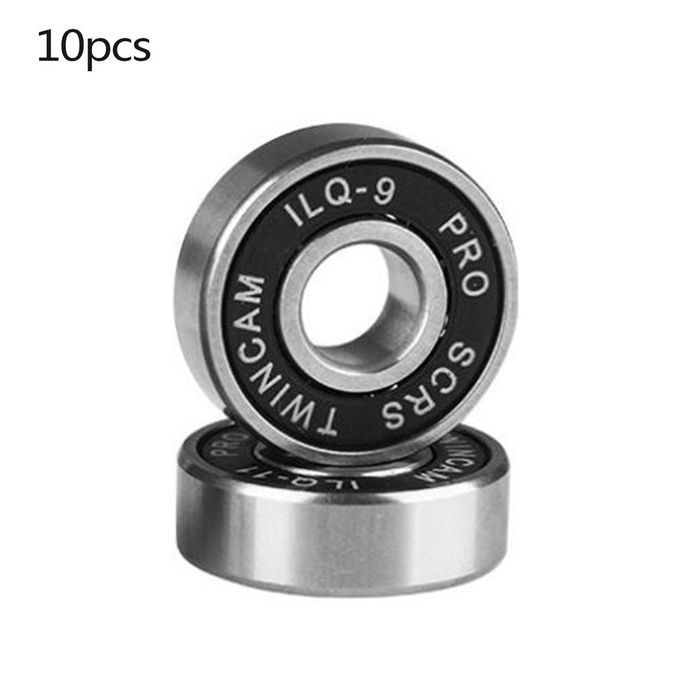 ILQ-9 608 Wheel Skateboard Bearing Longboard High Speed Roller Skate Bearings-Black