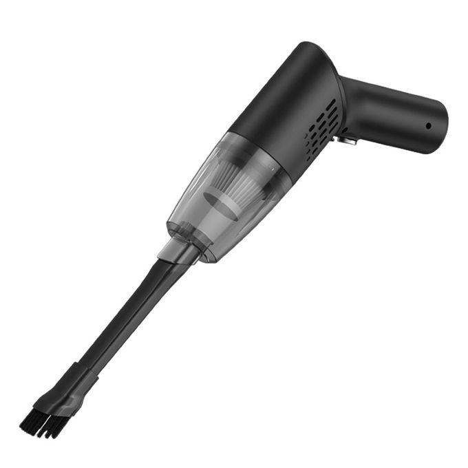 Handheld Vacuum Cleaner Super Suction Long Run-Time Fit For Car Black
