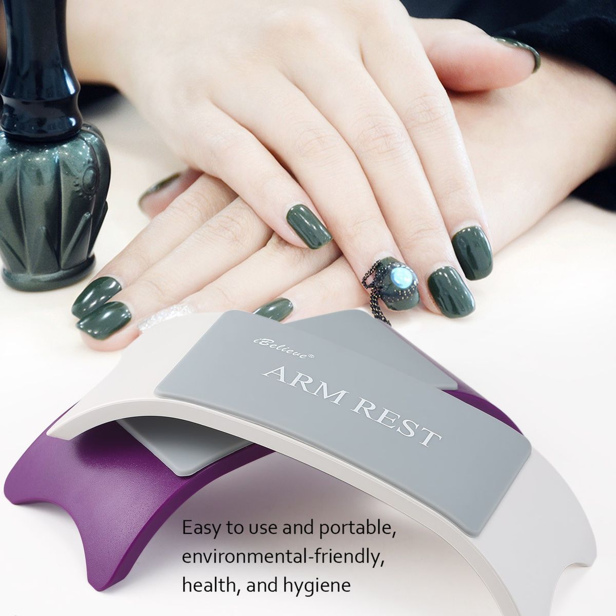 Arc Hand Pillow Stable Cushion Holder For Nail Arm Rest