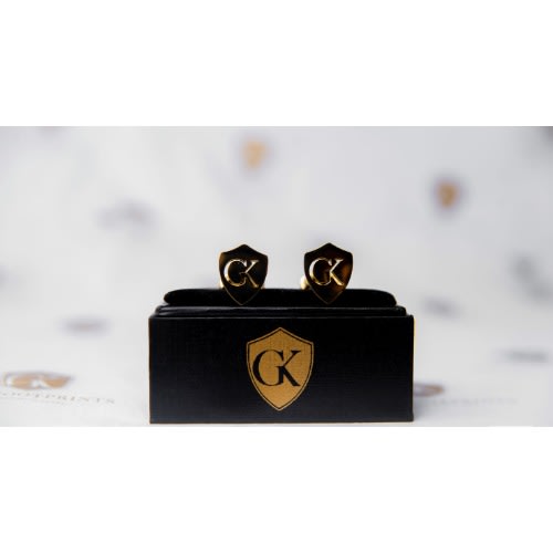 Gold Metal Cufflinks By G'kay Footprint