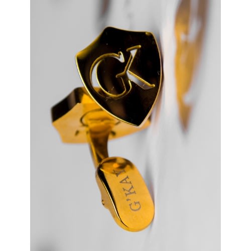 Gold Metal Cufflinks By G'kay Footprint