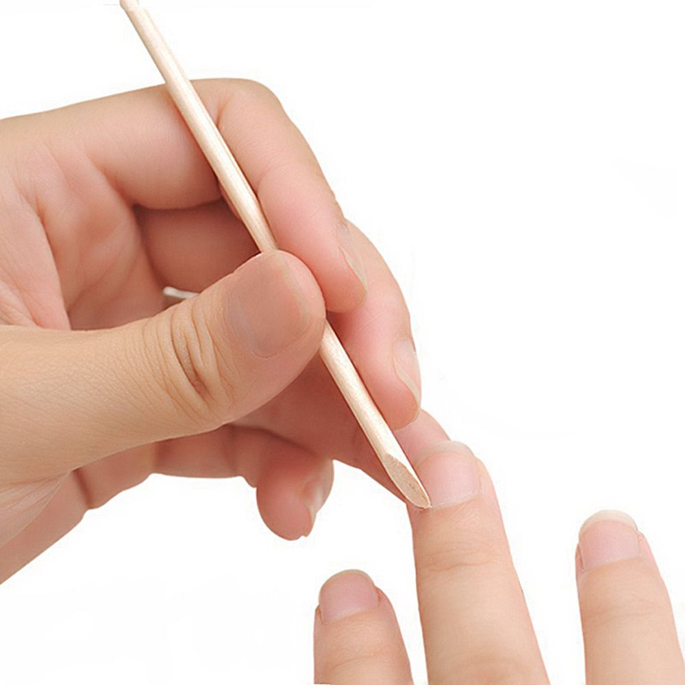 100pcs Nail Art Design Orange Wood Stick Cuticle Pusher