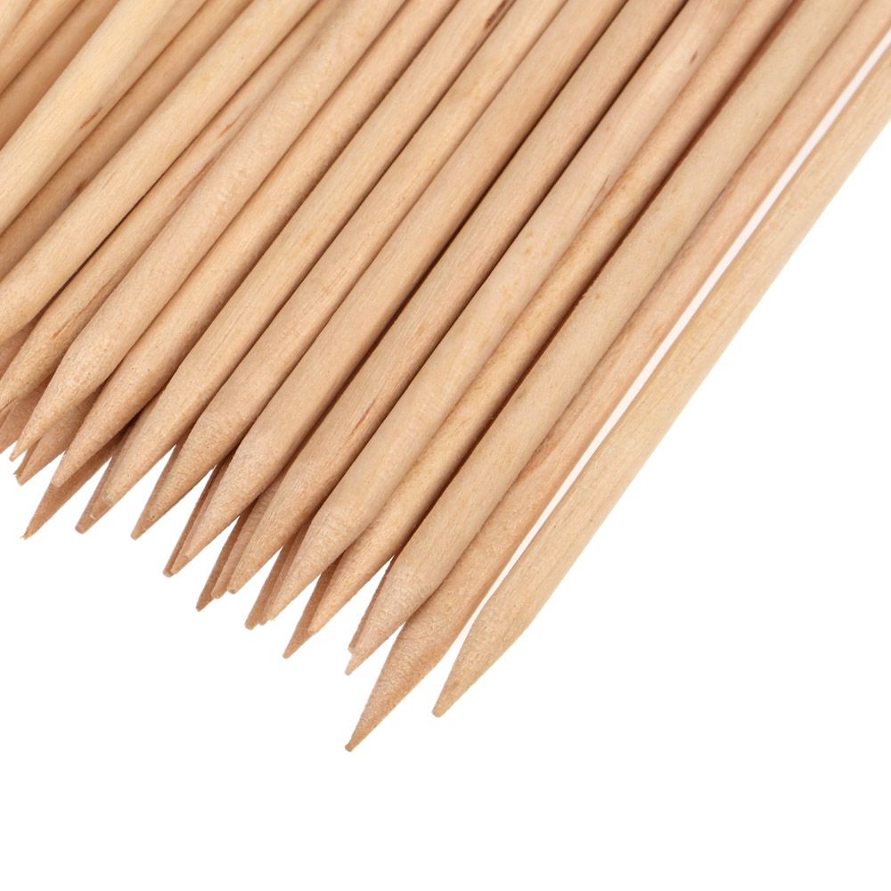 100pcs Nail Art Design Orange Wood Stick Cuticle Pusher