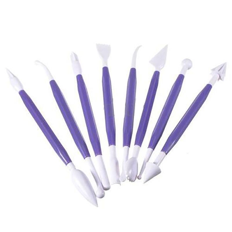 8Pcs/Set Cake Fondant Sugarcraft Modeling Clay DIY