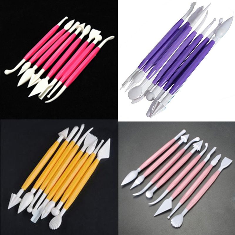 8Pcs/Set Cake Fondant Sugarcraft Modeling Clay DIY