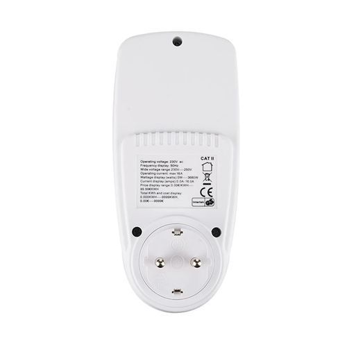220V AC EU Plug Digital LCD Power Meter Measuring Outlet Power Analyzer