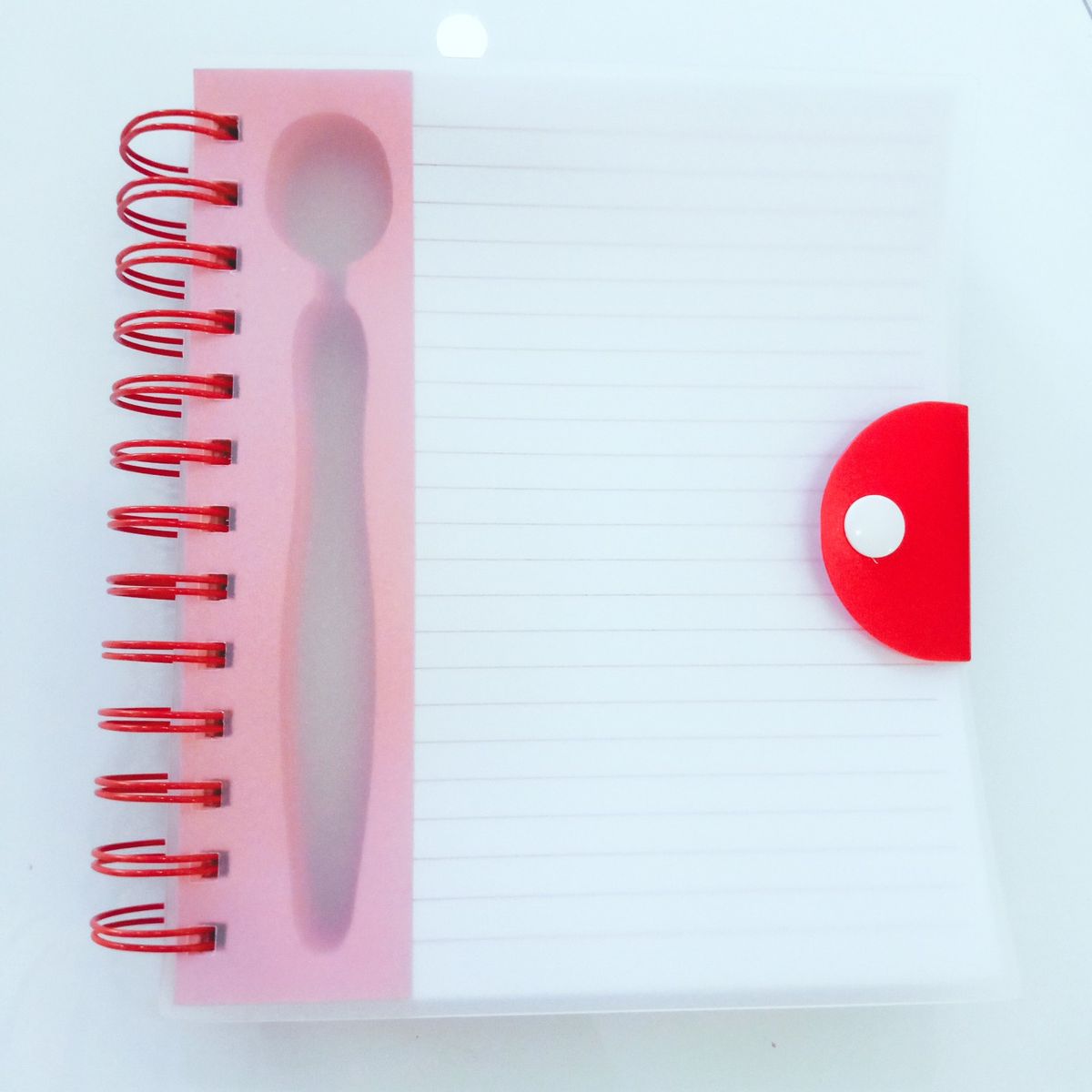 Translucent Red Breka Notepad