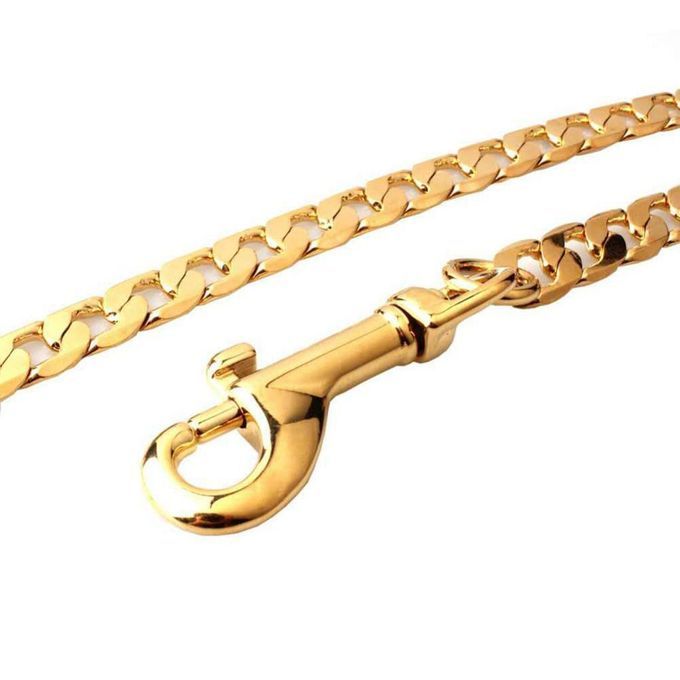 Pet Dog Puppy Chain Leash Dog Pull Rope Golden For Medium-sized Dogs
