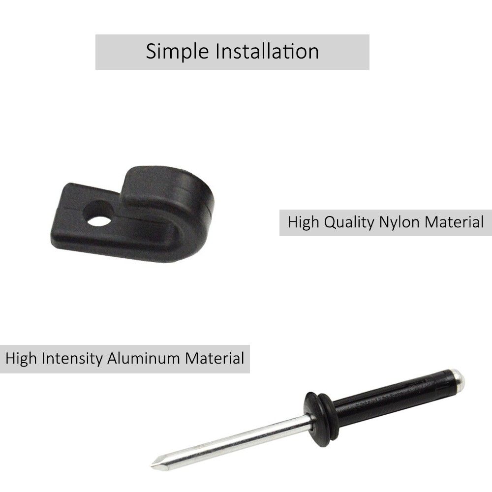 Aluminum Tri-Grip Rivets Nylon Bungee Lashing Shock Cord