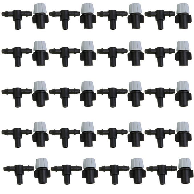 20pcs Sprinkler Heads Nozzle  Tee Joints For Misting Watering