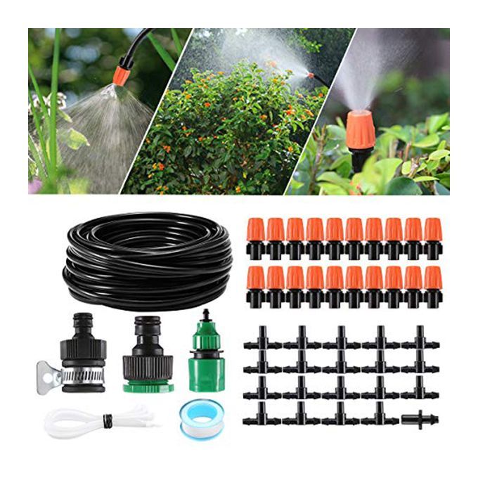 20pcs Sprinkler Heads Nozzle  Tee Joints For Misting Watering