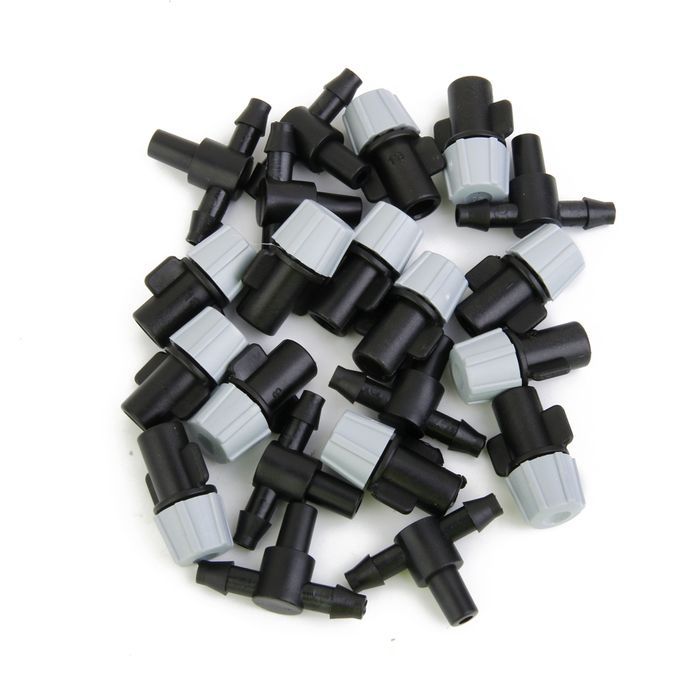 20pcs Sprinkler Heads Nozzle  Tee Joints For Misting Watering
