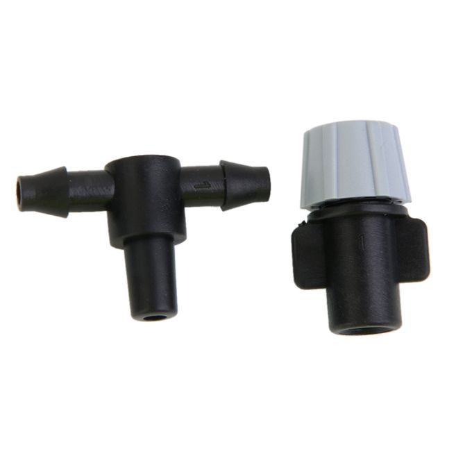 20pcs Sprinkler Heads Nozzle  Tee Joints For Misting Watering