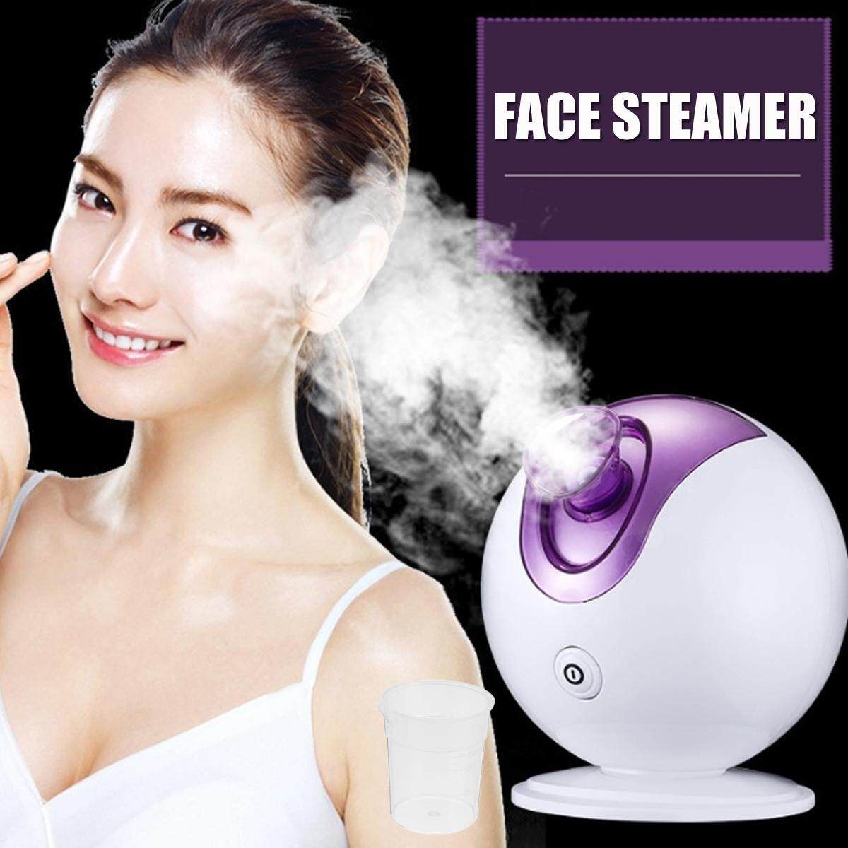 500W Face Facial Steamer Pores Steam Sprayer Skin Mist Cleaner Steaming Purple Rules