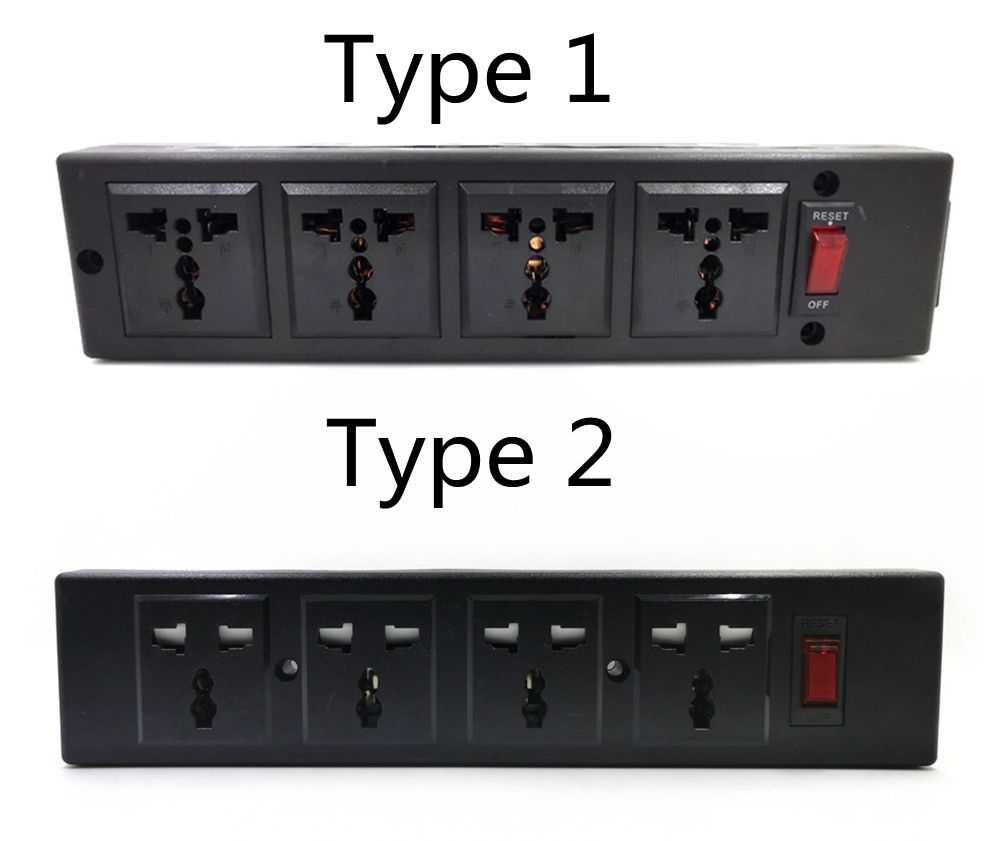 NEW PDU Power Strip With Overload Protector, 4 Ways Universal Outlet Sockets With Power LED Indicator Surge Protector
