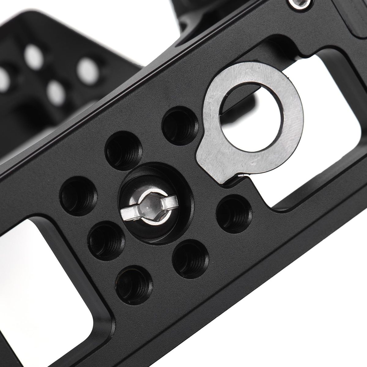 Andoer Camera Cage Aluminum Alloy Video Cage with Cold Shoe Mounts Numerous 1/4 Inch Screw Holes Replacement for Sony A7IV/ A7M4/ A1/ A7R4/ A7S3