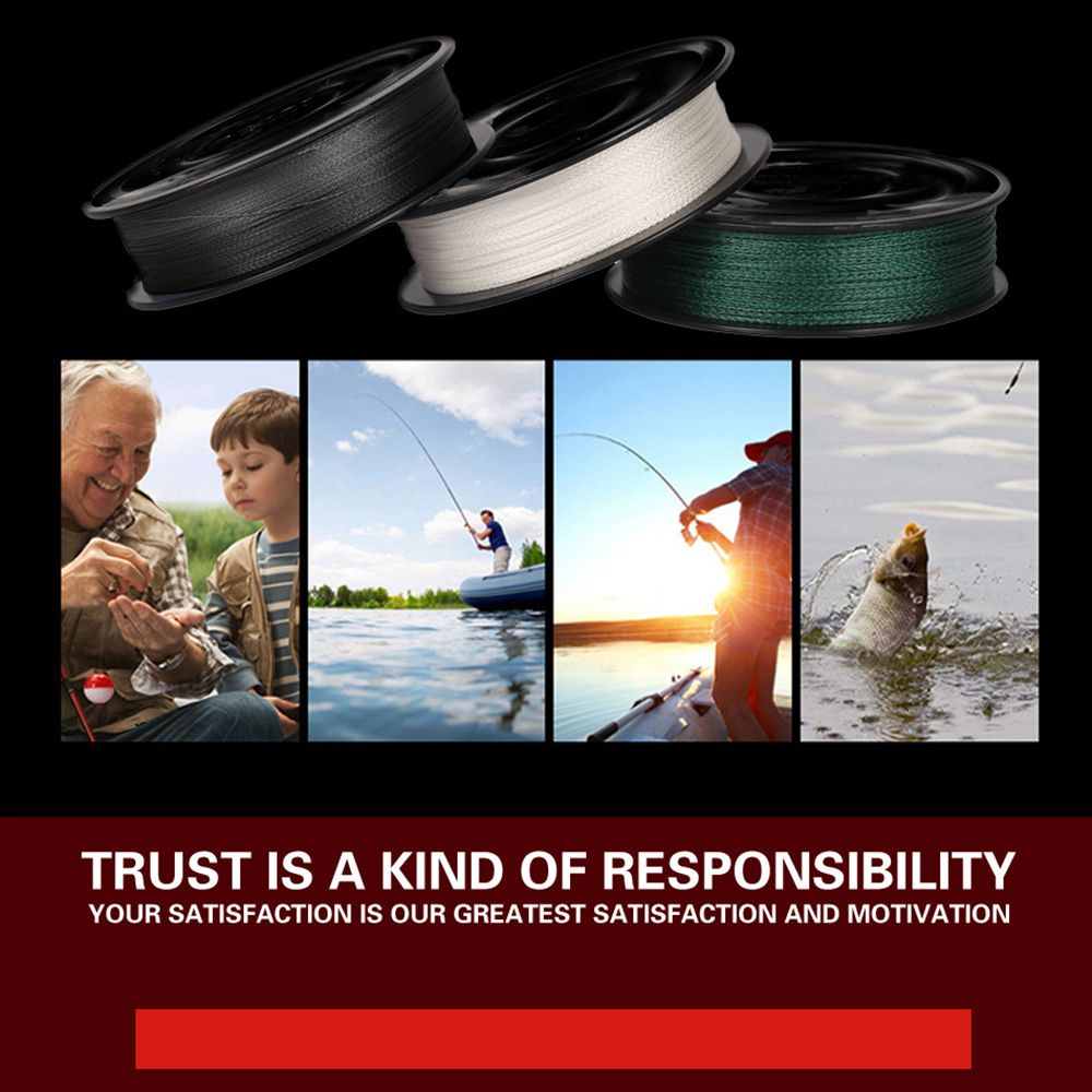 4 Strands Braided Knitted 100M Fishing Line Super Strong PE
