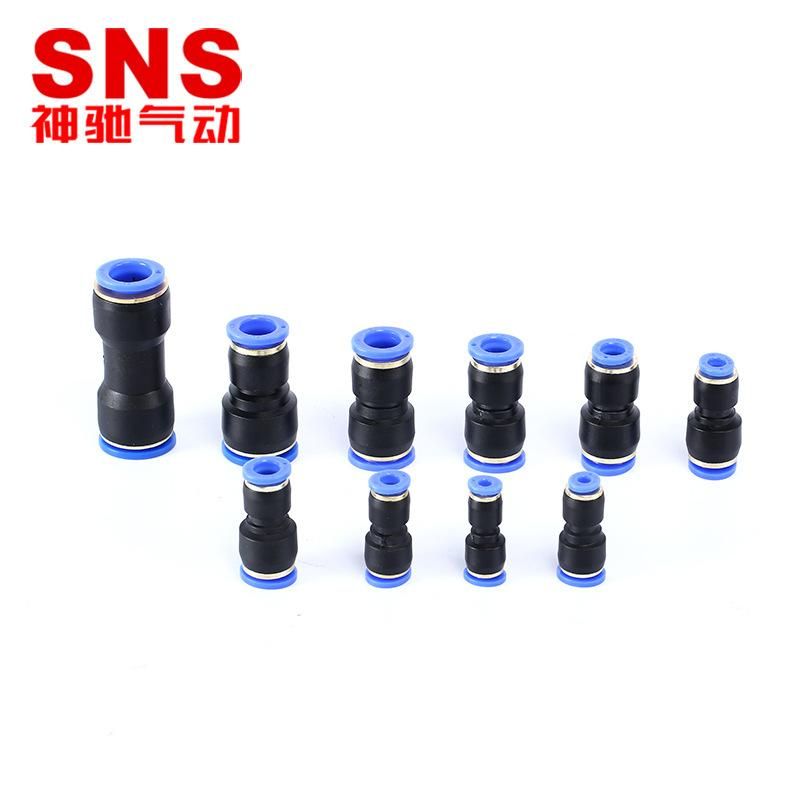 SNS Shenchi Pneumatic Air Pipe Fast Charger Straight-through Reducing 8-6 Quick Plug Connector Air Compressor Accessories Pc Air Pipe Connector