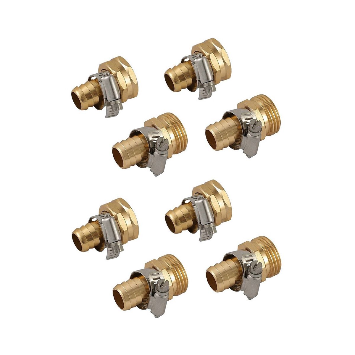 4 Sets 58 Inch Water Hose Mender End Fitting Splicer Mender Garden Hose Connector Hose Repair Kit