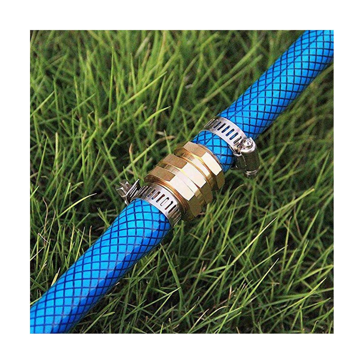 4 Sets 58 Inch Water Hose Mender End Fitting Splicer Mender Garden Hose Connector Hose Repair Kit