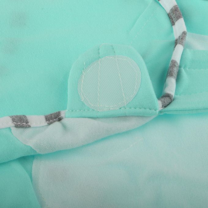 Newborn Infant Baby Swaddle Wrap Blanket Sleeping Bag With Hat Green