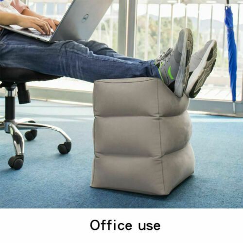 Inflatable Travel Footrest Leg Foot Rest Air Plane Pillow