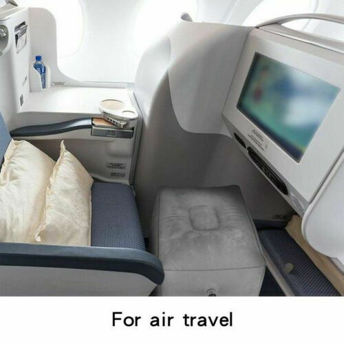 Inflatable Travel Footrest Leg Foot Rest Air Plane Pillow
