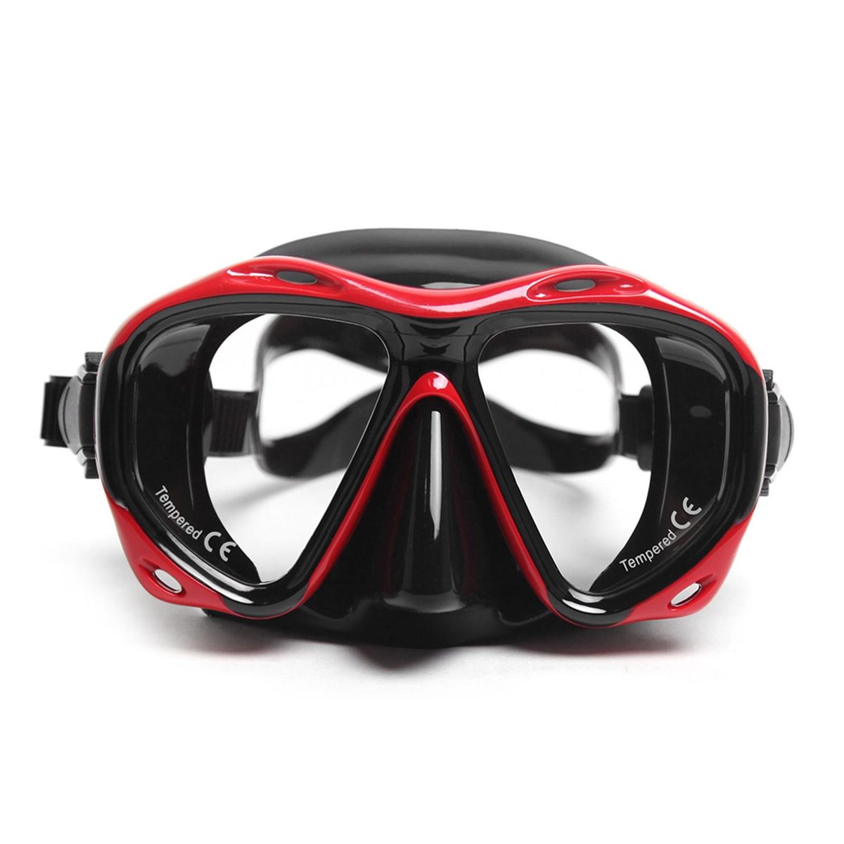 Men's Women's Anti-fog Diving Snorkeling Goggles Two-window Scuba Diving Swim Goggles Swimming Tempered Glass Lens Flexible Silicone Skirt PC Frame Adults