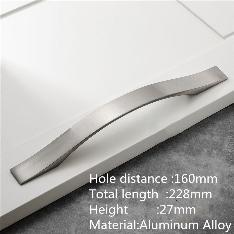 (2-160mm)KK&FING 1PC Chrome Aluminum Alloy Cabinet Knobs And Handles Drawer Pulls Kitchen Cupboard Door Knob Furniture Handle Hardware