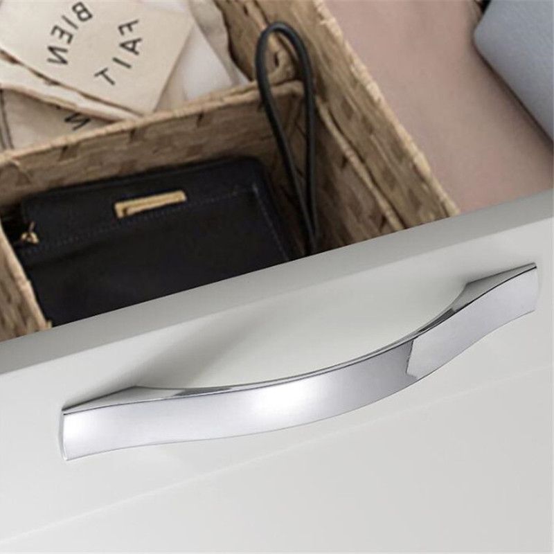 (2-160mm)KK&FING 1PC Chrome Aluminum Alloy Cabinet Knobs And Handles Drawer Pulls Kitchen Cupboard Door Knob Furniture Handle Hardware
