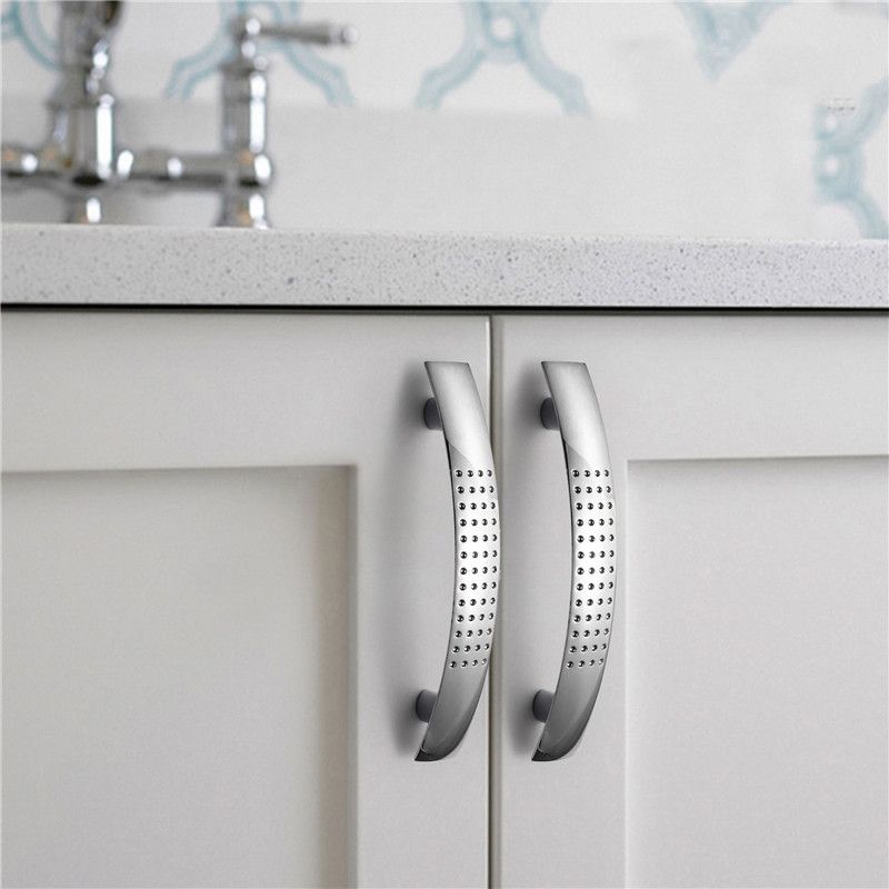 (2-160mm)KK&FING 1PC Chrome Aluminum Alloy Cabinet Knobs And Handles Drawer Pulls Kitchen Cupboard Door Knob Furniture Handle Hardware