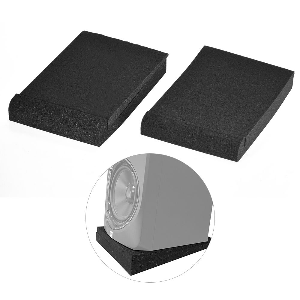 2 Sets/Pack Studio Monitor Speaker Isolation Acoustic Foam