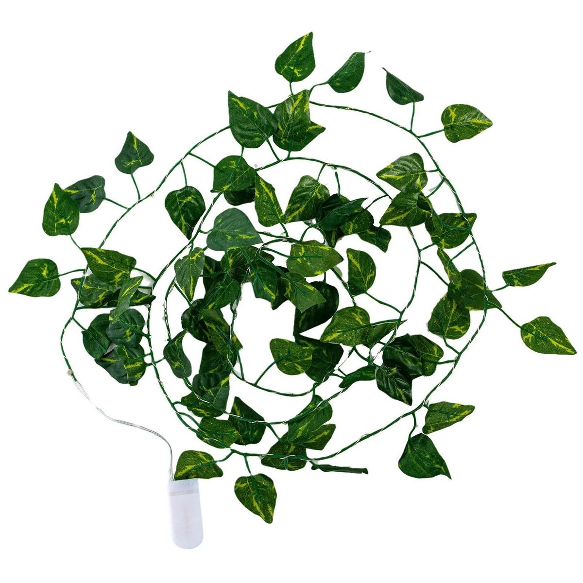 Simulation Scindapsus Aureus Leaves Rattan String Light 2.2M 25 Lamp Beads Copper Wire Constant Bright Room Decoration