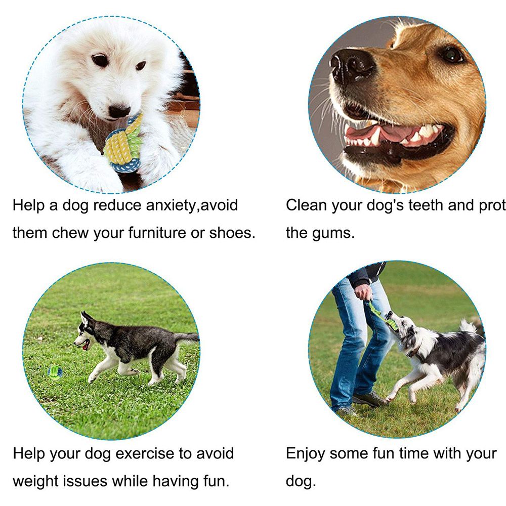 Durable Cotton Dog Rope Toys 7 Pack Set