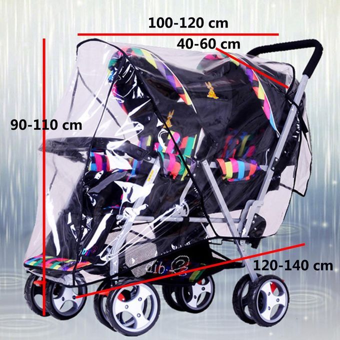 Twin Baby Carriage F Rain Cover Stroller Infant Prams